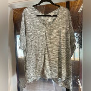 Caslon, 1x/2X, Gray Women's Top